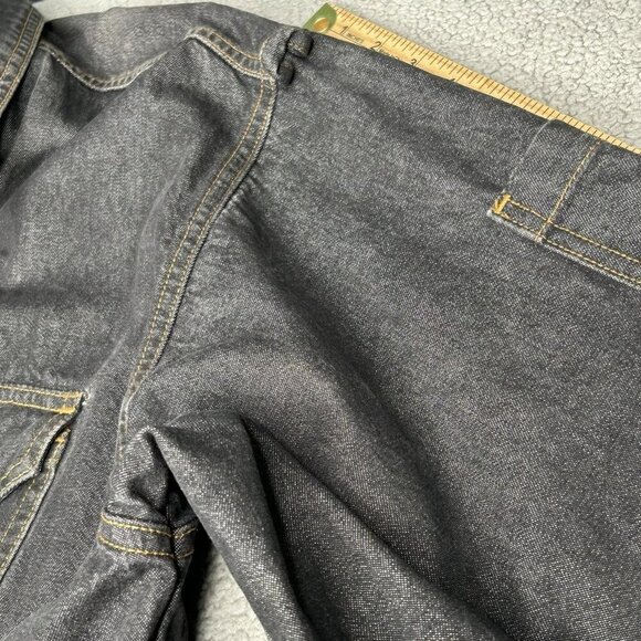 Duke Haband Jacket Mens XL Denim Blue Aztec Lined Full Zip Workwear Western - Picture 11 of 14